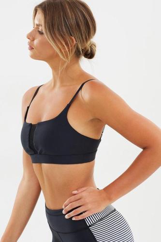 ALL FENIX BLACK POINT CROP BRA
