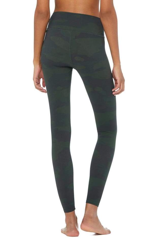 ALO YOGA HIGH WAIST VAPOR LEGGING - HUNTER CAMOUFLAGE