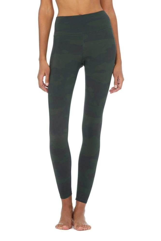 ALO YOGA HIGH WAIST VAPOR LEGGING - HUNTER CAMOUFLAGE