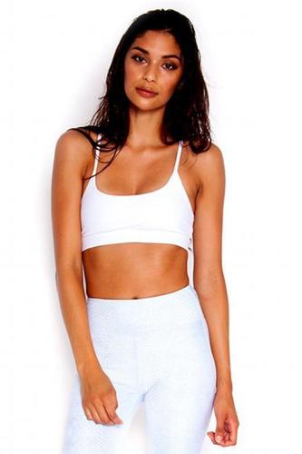 ALL FENIX WHITE CRISS CROSS CROP