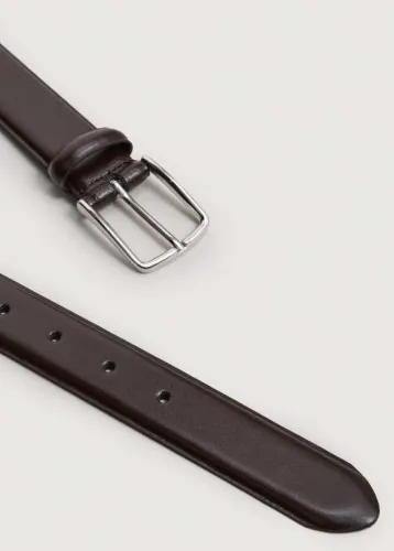 Leather suit belt