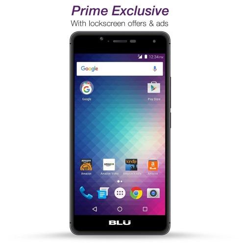 BLU R1 HD - 16 GB - Black - Prime Exclusive - with Lockscreen Offers & Ads