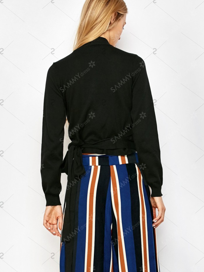 V Neck Tight Wrap Sweater