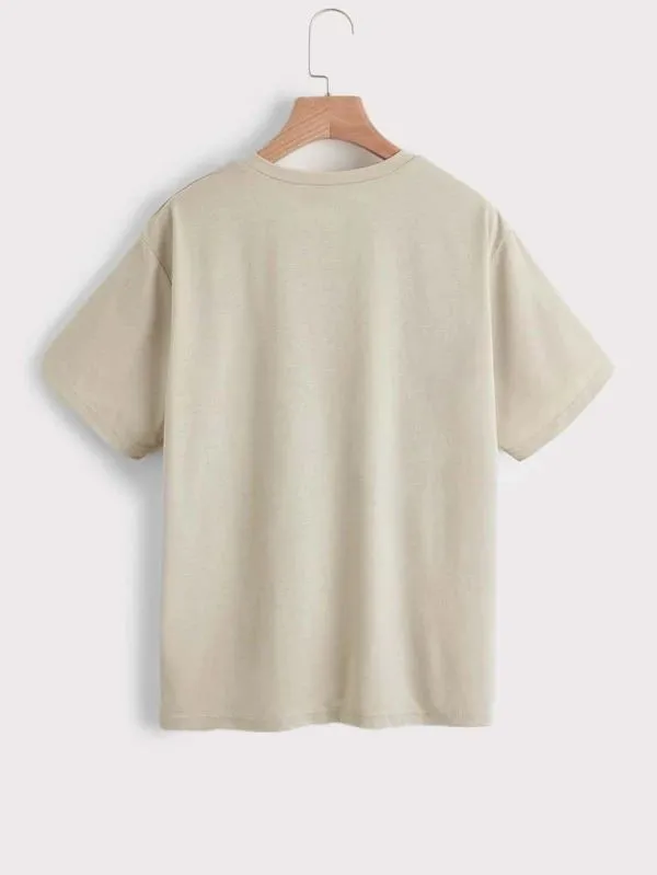 Mushroom And Butterfly Print Short Sleeve Tee