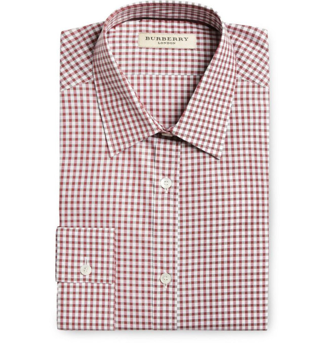 Gingham Check Cotton Shirt