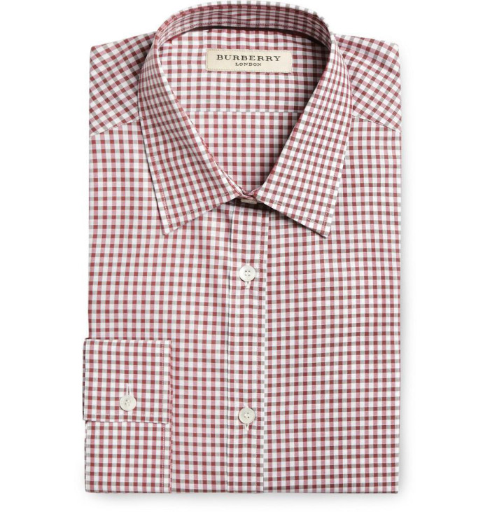 Gingham Check Cotton Shirt