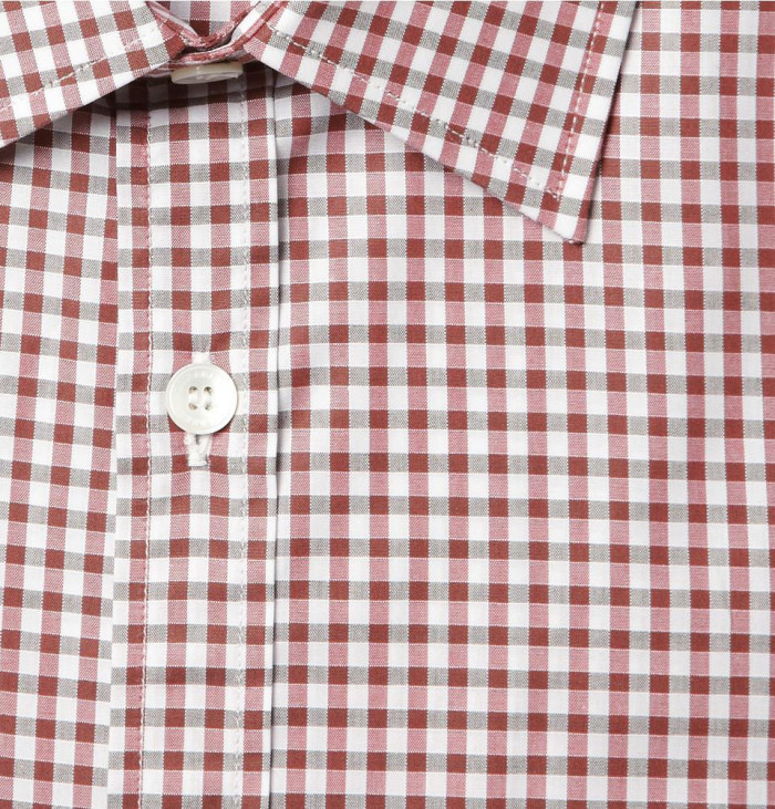 Gingham Check Cotton Shirt