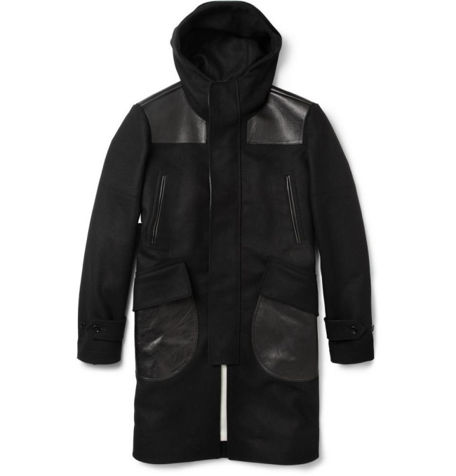 Hooded Wool and Cashmere Blend Donkey Coat